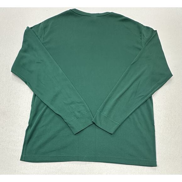 NWOT HANNA ANDERSSON ADULT UNISEX TREE GREEN SOLID PAJAMA SHIRT XXL COTTON - Picture 2 of 9